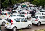 road jams in high rise residential areas